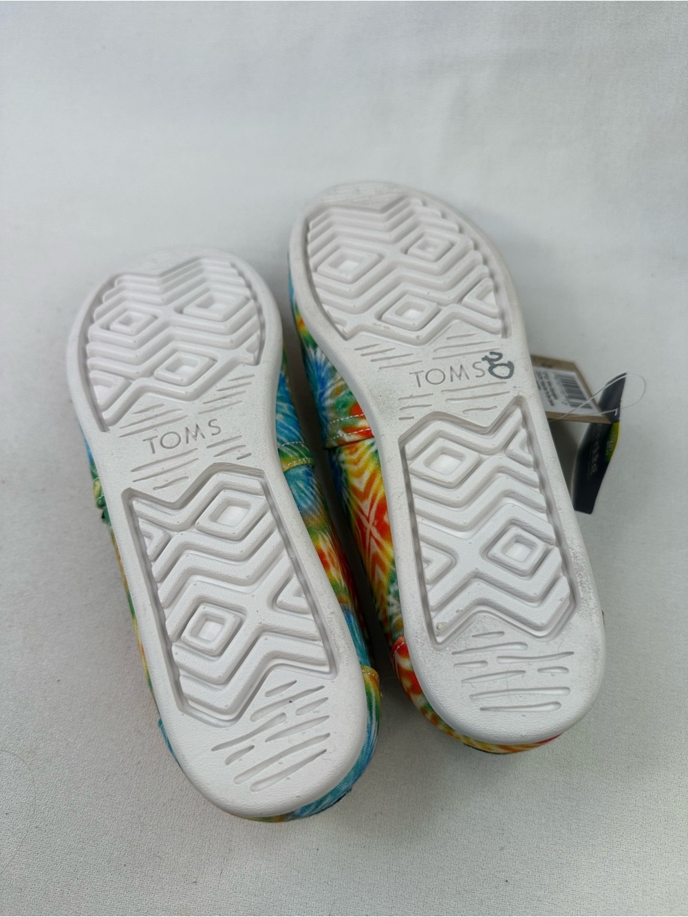 NWT TOMS Alpargata Tie Dye Canvas Slip On Shoes Size 7.5 - Picture 8 of 9